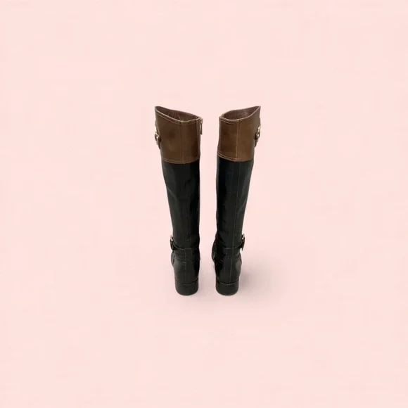 Michael Kors Black & Brown Riding BootsWomen's 6.5